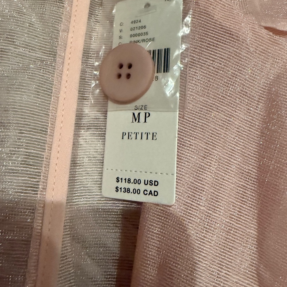 Anthropology Sheer Pink Blazer - Picture 4 of 8